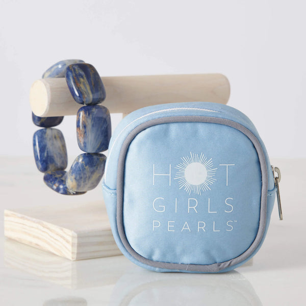 Blue Lapis Chicklet Cooling Bracelet