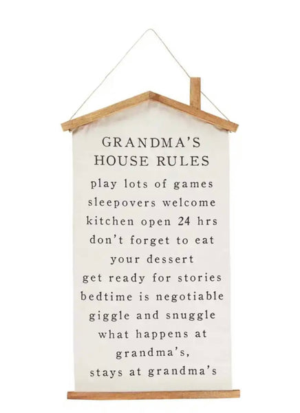 Grandma’s House Rules Hanger