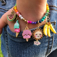 4mm Rainbow Stretch Bead Bracelet
