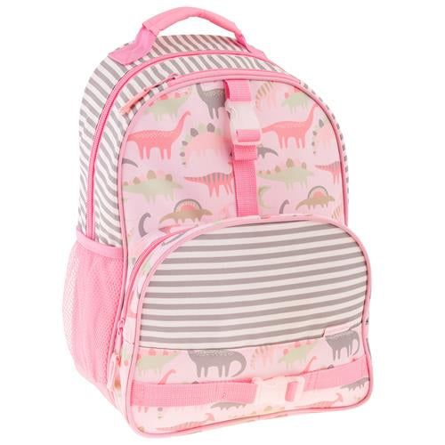 Pink Dino All Over Print Backpack