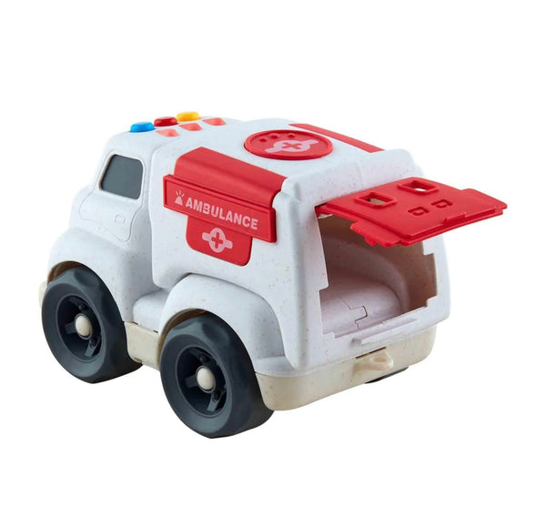 Ambulance Wheat Straw Rescue Vehicle Toy