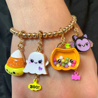 CHARM IT! Gold Glitter Ghost Charm