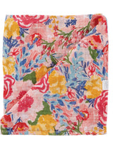 Rainbow Floral Muslin Swaddle Blanket