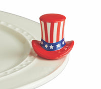 Nora Fleming Home of The Free Mini (uncle sam hat)
