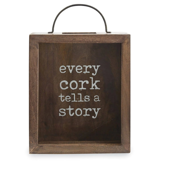 Every Cork Tells A Story Wine Cork Display Box