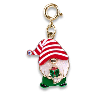 CHARM IT! Gold Swivel Christmas Gnome Charm