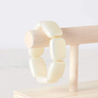 White Chicklet Cooling Bracelet