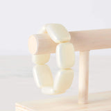 White Chicklet Cooling Bracelet