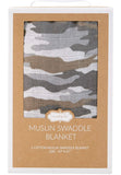 Camouflage Muslin Swaddle Blanket