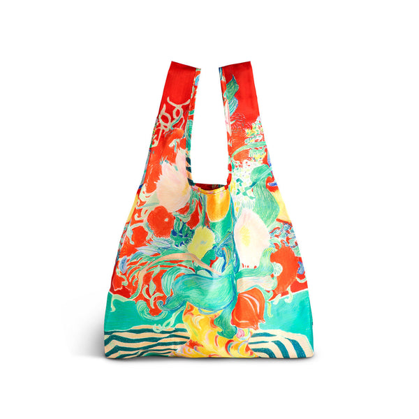 Floral Stripes AftLifting Tote