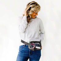 Midnight Black Clear Belt Bag