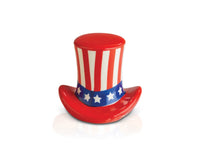 Nora Fleming Home of The Free Mini (uncle sam hat)