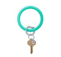 Teal Silicone Key Ring