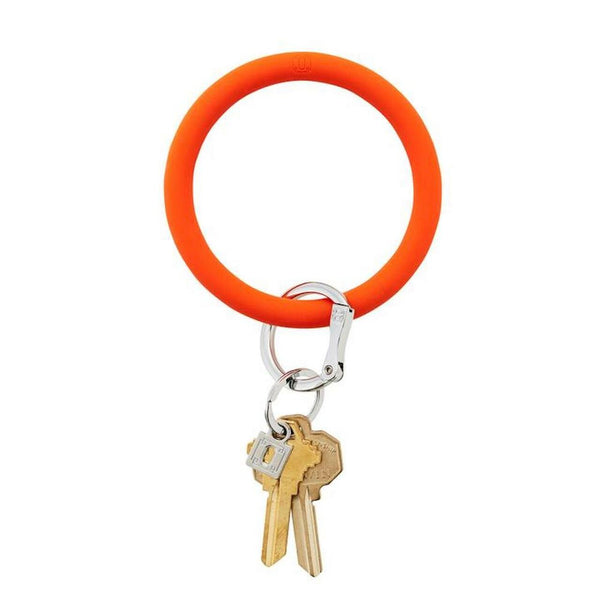 Orange Crush Silicone Key Ring